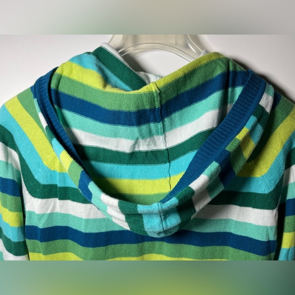 Gap Cotton/Cashmere Blend Full-fashion Knit Full Zip Color-blocked Hoodie - Picture 6 of 16